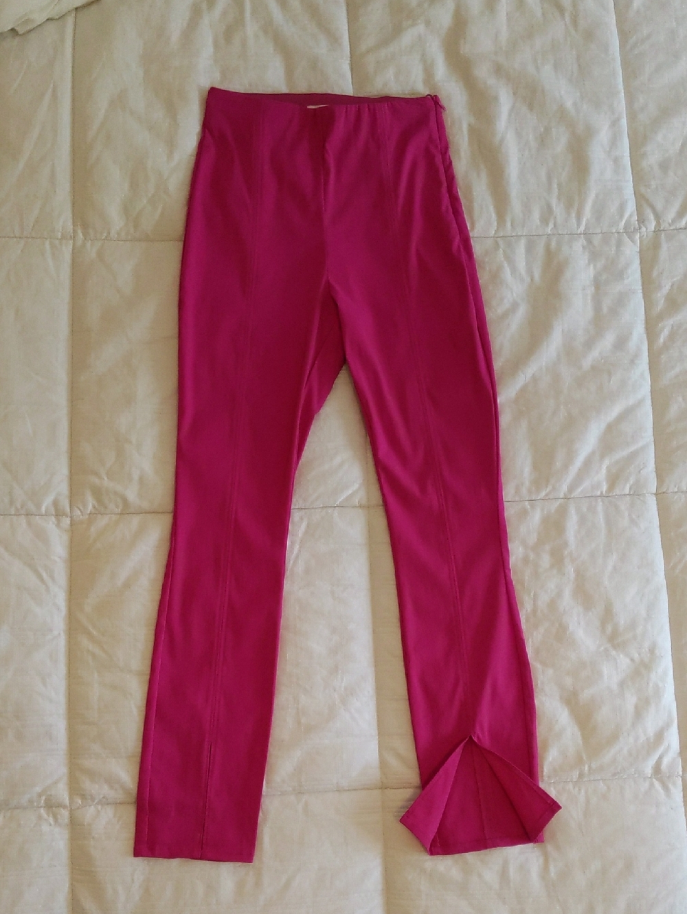 H&M Hot Pink Slim Flare Pants – Size 2 - NWT